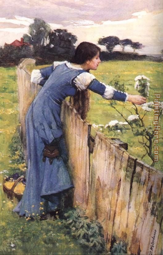 waterhouse The Flower Picker painting - John William Waterhouse waterhouse The Flower Picker art painting